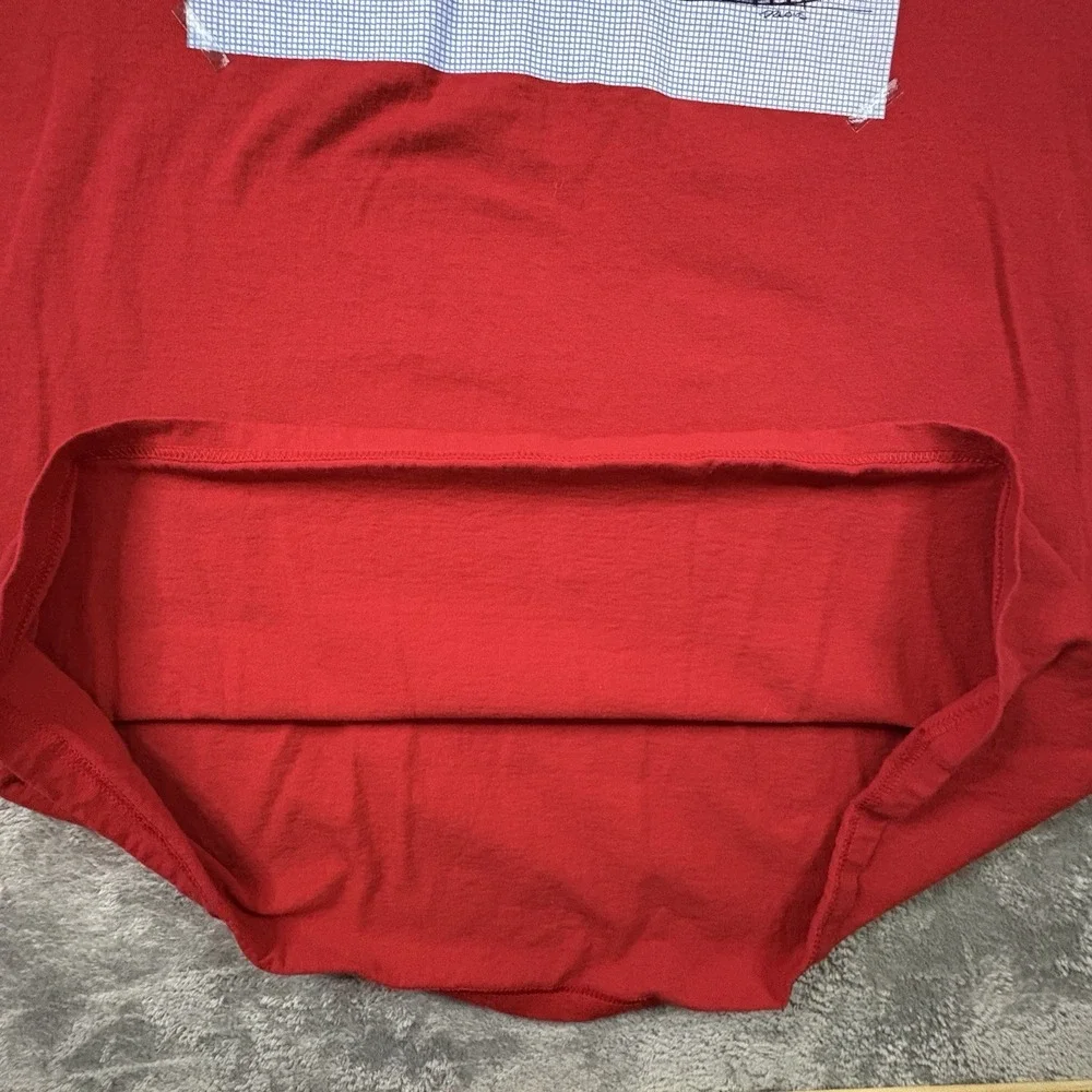 Jordan Men's XL Red Sneaker Blueprint Graphic T Shirt‎ Jumpman Basketball Tee